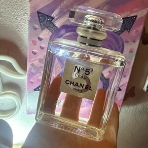 Chanel No.5 L’EAU Paris 3.4 oz almost full🤍